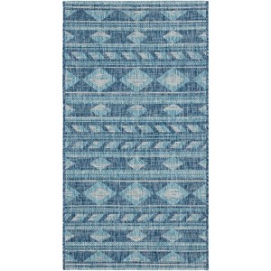 Courtyard CY8529 UV & Stain Resistant Non-Shedding Power Loomed Indoor/Outdoor Rugs - Safavieh - 1 of 4