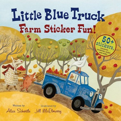 Little Blue Truck Farm Sticker Fun! (Paperback) by Alice Schertle