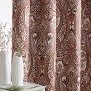 HLC.ME Paris Paisley Decorative Print Damask Pattern Light Reducing Grommet Window Curtain Panels for Bedroom, Set of 2 - 4 of 4