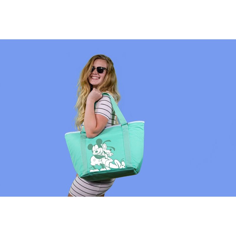 Picnic Time Disney Mickey and Pluto Topanga 16.68qt Tote Cooler Bag - Teal, 4 of 5