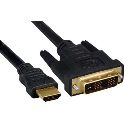 Unirise HDMI Male to DVI-D 12+1 M-M Cable - 3 ft DVI/HDMI A/V Cable for Audio Device, Video Device - First End: 1 x HDMI Digital Audio/Video