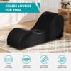 Mjkone Velvet Yoga Chaise Lounges, Modern Curved Yoga Chairs for Adults, Small Chaise Lounges Chair for Stretching, Relaxation, Exercise - 3 of 4