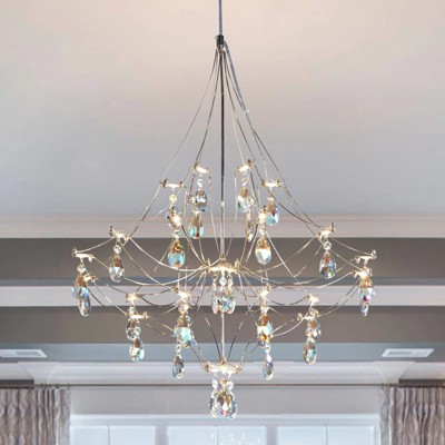 23.6-31.5"Modern Crystal Chandelier Crystal Pendant Lighting
