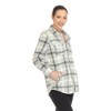 Women's Lightweight and Soft Flannel Plaid  - White Mark - 2 of 4