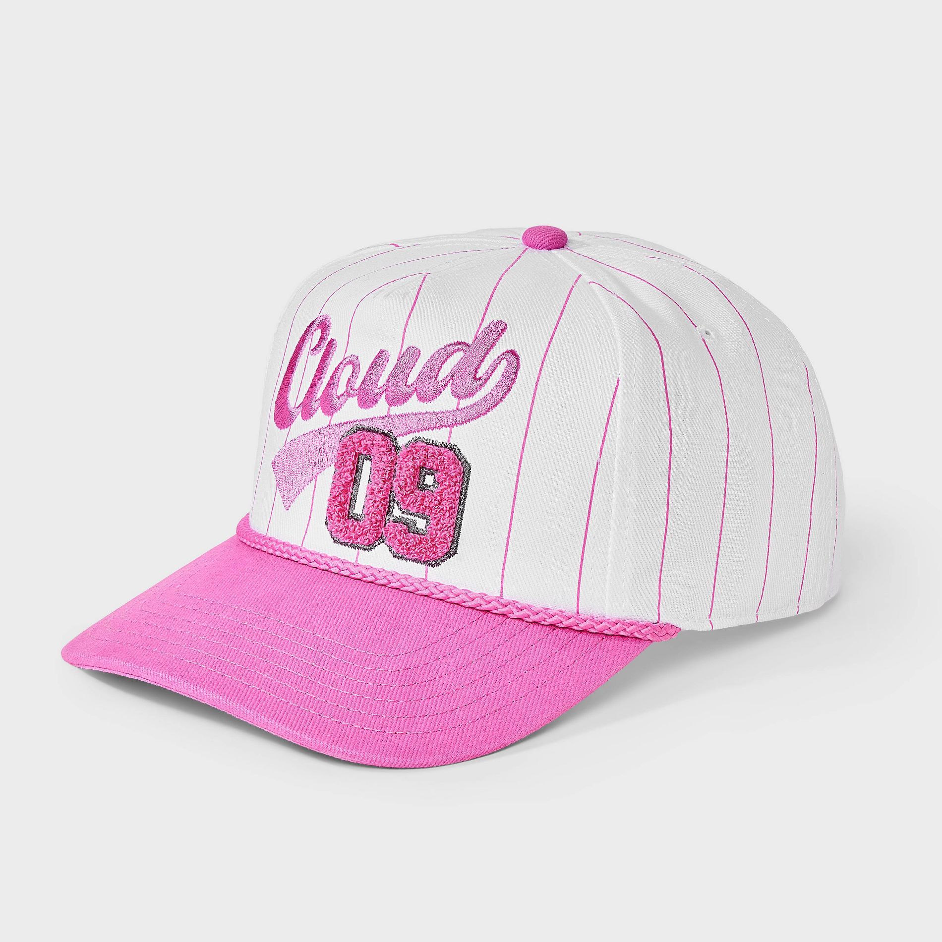 Women's Megan Moroney Cloud 9 Graphic Baseball Hat - Light Terracotta Pink Striped