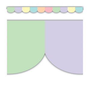 Teacher Created Resources Pastel Pop Scalloped Border Trim, 35 Feet (Pack of 6) - 1 of 1