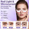 Under Eye Red Light Therapy Device - 3D Red Light Eye Mask with EMS Microcurrent for Dark Circles, Puffiness, Fine Lines -  for Women & Men - White - 2 of 4