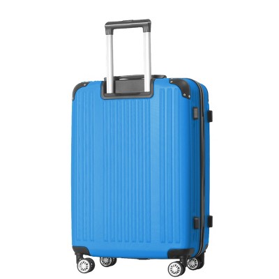 INFURNIC Bag And Luggage Sets Hard Shell Travel Suitcases Set, 3 Piece Rolling Luggage with Telescopic Handle, Blue, 21.06"*11.42"*30.12"