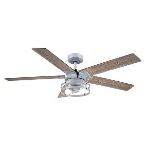 Parrot Uncle 52" Modern Indoors Downrod Mount Ceiling Fan - 1 of 4
