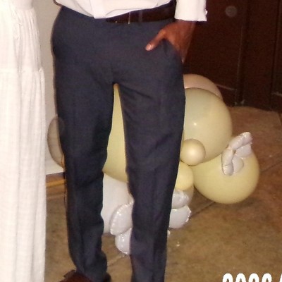28x30 black dress pants EMPORIO ARMANI Performance Dress Chino Pants Men 28x30 Black Made in Italy