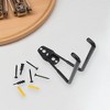 Unique Bargains Garage Storage Hooks with Screws Medium Square Base Plate with Hook 5.1"x5.1"x2.2" 1 Pc - 2 of 4