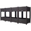 Gulches 63"x15.7"x27.7" Brown Elevated Garden Box with Drainage - 4 of 4