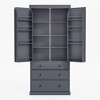 Ridstar 77 in. H Freestanding Kitchen Pantry Cabinet with 3 Adjustable Shelves, 8 Door Shelves & 3 Drawers-Gray - 2 of 4