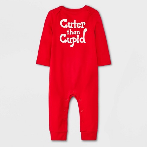 Baby 'Cuter Than Cupid' Romper - Cat & Jack™ Red 18M