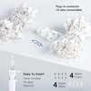 Itopfox 2-Pack 50-Count Clear Christmas Lights with White Wire, Warm White Mini String Lights for Holiday, Xmas Tree, Party, Wedding, Decorations - 3 of 4