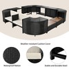 YOOCOZZ Quadrilateral Rattan Sectional Sofa Set with Mini Sofa and Storage - 4 of 4