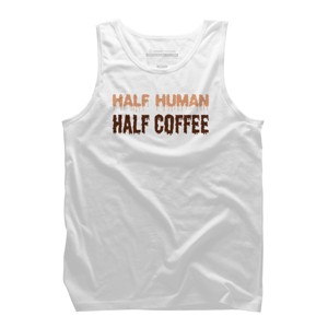 Men's Design By Humans Funny Halloween Costume For Coffee Addicts By TeeShirtMadness Tank Top - 1 of 3