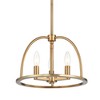 Crystorama Lighting Abbott 3 - Light Chandelier in  Vibrant Gold - 2 of 3