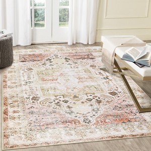 COZONY Washable Area Rug for Living Room, Vintage Distressed Accent Carpet, Non-Slip, Low Pile, Stain Resistant - 1 of 4