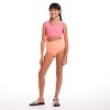 Andy & Evan  Kids  Pink Textured Cutout One Piece Swimsuit - 3 of 4
