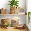 Round Woven Basket with Cut-Off Handle - Threshold™ - image 2 of 3