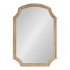 Kate & Laurel All Things Decor 23"x32" Carlow Wood Arched Mirror Natural - 4 of 4