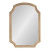 Kate & Laurel All Things Decor 23"x32" Carlow Wood Arched Mirror Natural - image 4 of 4