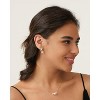 Cubic Zirconia Earrings - 14K Gold Plated Cubic Zirconia CZ Wedding Earrings for Women Bridal Bridesmaid - 4 of 4