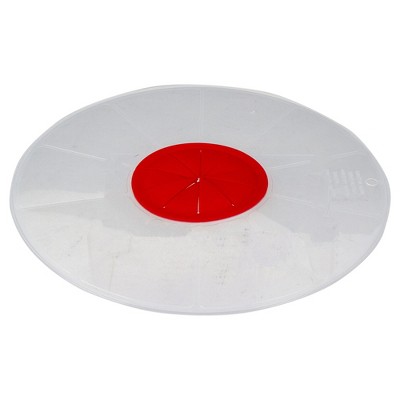 Northlight 11.75" Splatter Free Clear and Red Immersion Blender Cover