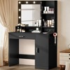 LACOO 39" Vanity Table with Cabinet and Power Outlet - 2 of 4