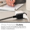 Cordinate 15' 3 Outlet Polarized Extension Cord Dark Gray - 2 of 4