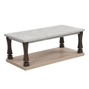 NicBex Rectangle Mid-Century Coffee Table Center Dining Table with Bottom Storage Shelf for Living Room - 1 of 4
