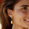 Ross-Simons Italian Multicolored Murano Glass Floral Bead Drop Earrings in 18kt Gold Over Sterling - 2 of 4