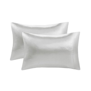 Gracie Mills Coralie 2-Peice Satin Pillowcase Set - 1 of 4