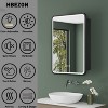 HBEZON Medicine Cabinet with Mirrors and Lights, Recess/Wall Mount Bathroom Cabinet, 3 Mode LED Lights, Anti-Fog, Dimmable, Memory Function - image 4 of 4