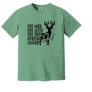 Simply Sage Market Men's The Deer Hunting Legend Short Sleeve Garment Dyed Tee - 1 of 2
