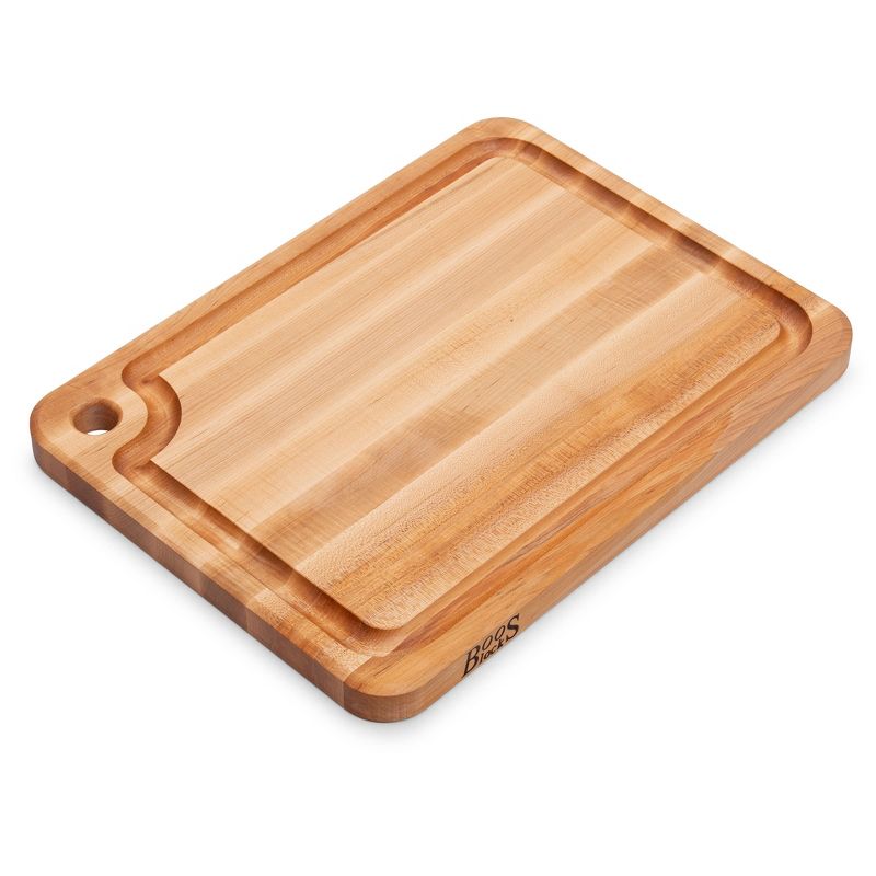 John Boos Block Prestige Edge Grain Maple Wood Reversible Cutting Board with Fluid Channel, 1 of 7