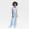 Girls' Short Sleeve Textured Knit T-Shirt - Cat & Jack™ - 3 of 3