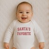 Everyday Kids Christmas Collection Santa’s Favorite Baby Onesie – Festive Holiday Graphic Bodysuit - 3 of 4