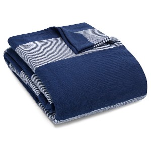 Boylston Stripe Blanket (Full/Queen) Blue - Eddie Bauer