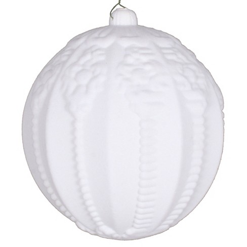 Vickerman Flocked Embossed Ball Ornament - image 1 of 2