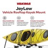 Yakima JayLow Rooftop Mounted Kayak Rack for Vehicles Carrying Up To 2 Kayaks in J Cradle Position with Heavy Duty Straps, Bow and Stern Tie Downs - 2 of 4