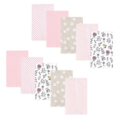 Luvable Friends Hudson Baby Flannel Burp Cloths 10pk Set