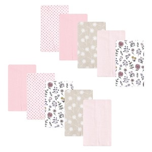 Luvable Friends Hudson Baby Flannel Burp Cloths 10pk Set - 1 of 2