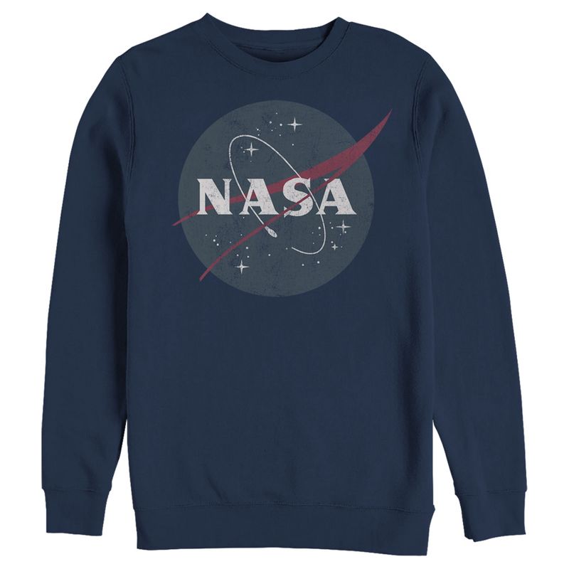 Men's NASA Simple Vintage Logo Sweatshirt, 1 of 4