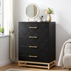 ODK 4-Drawer Dresser for Bedroom & Closet Tall Chest with Soft-Close Glides, Anti-Tip Kit | 36.22" H Space Saving Storage Organizer - 2 of 4
