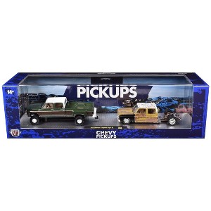 M2 Machines 1973 Chevrolet Cheyenne Super 30 Dually Bedless & 1975 Chevrolet Silverado 30 4x4 Auto Haulers R90 - 1 of 3