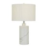 Marble Thick Stand Table Lamp with Drum Shade - Olivia & May - 2 of 4