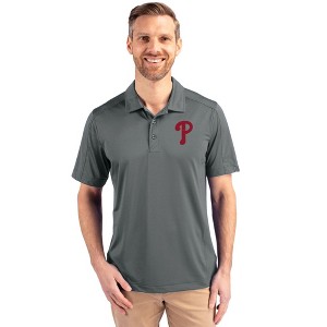 Philadelphia Phillies Cutter & Buck Prospect Eco Textured Stretch Recycled Mens Big & Tall Polo - 1 of 1