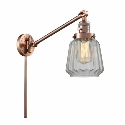 Chatham - 1 Light Swing Arm Wall Sconce In Art Deco Style-25 Inches Tall and 8 Inches Wide